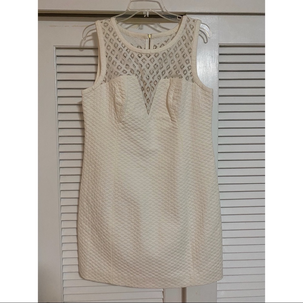 Lily Pulitzer White Shift Dress Size 12